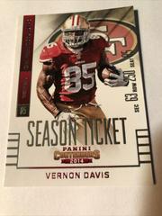Vernon Davis #1 Football Cards 2014 Panini Contenders Prices