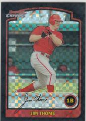 Jim Thome [Xfractor] #130 Baseball Cards 2003 Bowman Chrome Prices