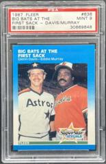 Big Bats at First [Sack G. Davis, E. Murray] #636 Baseball Cards 1987 Fleer Prices