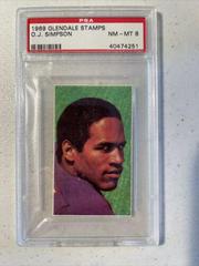 O.J. Simpson Football Cards 1969 Glendale Stamps Prices