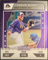 Connor Norby Baseball Cards 2021 Panini Elite Extra Edition College Tickets Optic Prices
