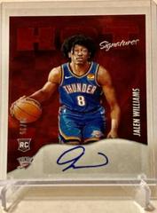 Jalen Williams [Red] Basketball Cards 2022 Panini Hoops Hot Signatures Rookies Prices