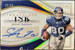Jeremy Shockey #6 Football Cards 2023 Panini Immaculate Ink Prices