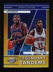 Isiah Thomas, Joe Dumars [Gold] #16 Basketball Cards 2021 Panini Contenders Optic Legendary Tandems Prices