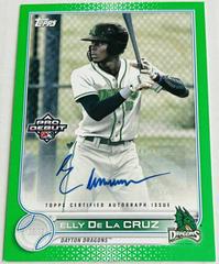 Elly De La Cruz [Autograph Green] #PD-189 Baseball Cards 2022 Topps Pro Debut Prices
