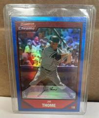 Jim Thome [Blue Refractor] Baseball Cards 2007 Bowman Chrome Prices