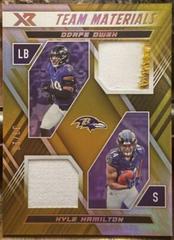 Odafe Oweh, Kyle Hamilton [Gold] #TM-37 Football Cards 2022 Panini XR Team Materials Prices