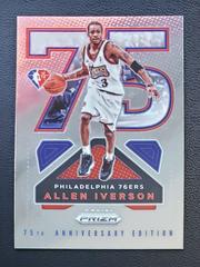 Allen Iverson Basketball Cards 2021 Panini Prizm NBA 75th Anniversary Logo Prices