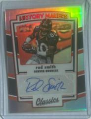 Rod Smith #HMA-RS Football Cards 2022 Panini Classics History Makers Autographs Prices