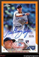 Anthony Volpe [Orange Wave] #RA-AV Baseball Cards 2023 Topps Chrome Rookie Autographs Prices