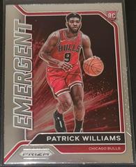 Patrick Williams Basketball Cards 2020 Panini Prizm Emergent Prices