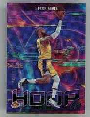 LeBron James [Hyper Green] #2 Basketball Cards 2021 Panini Hoops Hoopla Prices