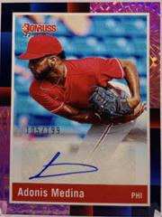 Adonis Medina [Pink Fireworks] #R88S-AM Baseball Cards 2022 Panini Donruss Retro 1988 Signatures Prices