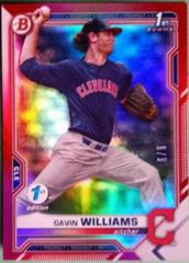 Gavin Williams [Red Foil] #BD-93 Baseball Cards 2021 Bowman Draft 1st Edition Prices