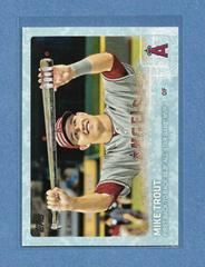 Mike Trout [Snow Camo] #US227 Baseball Cards 2015 Topps Update Prices