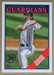 Shane Bieber Baseball Cards 2023 Topps Silver Pack 1988 35th Anniversary Prices