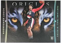Scoot Henderson #1 Basketball Cards 2023 Panini Origins Tiger Eyes Prices