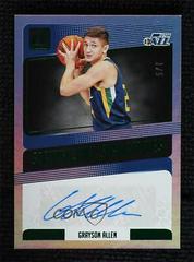 Grayson Allen [Green] Basketball Cards 2018 Panini Donruss Significant Signatures Prices