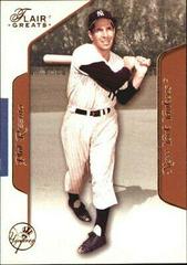 Phil Rizzuto Baseball Cards 2003 Flair Greats Prices