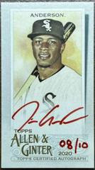 Tim Anderson [Red Ink] #MA-TA Baseball Cards 2020 Topps Allen & Ginter Mini Autographs Prices