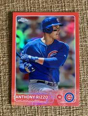 Anthony Rizzo [Red Refractor] Baseball Cards 2015 Topps Chrome Prices