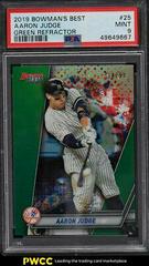 Aaron Judge [Green Refractor] #25 Baseball Cards 2019 Bowman's Best Prices