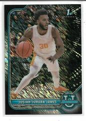 Josiah Jordan James [Chrome Shimmer Refractor] #68 Basketball Cards 2021 Bowman University Prices