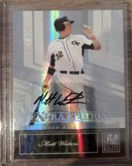 Matt Wieters [Turn of the Century Autograph] Baseball Cards 2007 Donruss Elite Extra Edition Prices