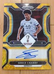 Serge Gnabry [Choice Gold] Soccer Cards 2022 Panini Prizm World Cup Signatures Prices