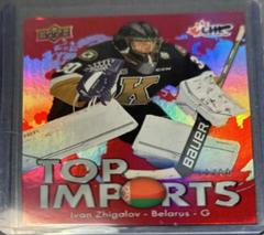 Ivan Zhigalov [Red] #TI-22 Hockey Cards 2022 Upper Deck CHL Top Imports Prices