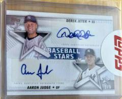 Derek Jeter, Aaron Judge Baseball Cards 2022 Topps Baseball Stars Dual Autographs Prices