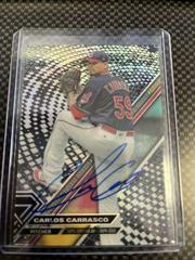 Carlos Carrasco [Autograph Blackout] Baseball Cards 2017 Topps High Tek Prices