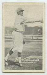 Grover C. Alexander Baseball Cards 1921 Exhibits Prices