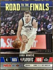 Luka Doncic Basketball Cards 2021 Panini Hoops Road to the Finals Prices