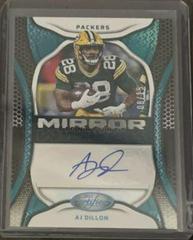 AJ Dillon [Teal] Football Cards 2022 Panini Certified Mirror Signatures Prices