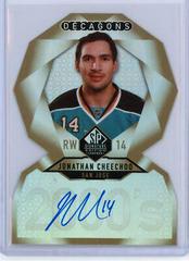 Jonathan Cheechoo [Gold Autograph] Hockey Cards 2020 SP Signature Edition Legends Decagons Prices