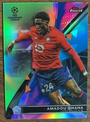 Amadou Onana [Neon Green] Soccer Cards 2021 Topps Finest UEFA Champions League Prices