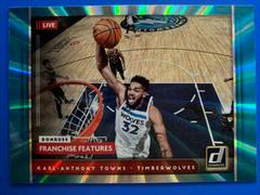 Karl Anthony Towns [Teal Laser] #16 Basketball Cards 2021 Panini Donruss Franchise Features Prices