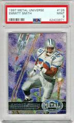 Emmitt Smith #126 Football Cards 1997 Metal Universe Prices