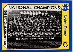 1966 National Champions #132 Football Cards 1990 Notre Dame Collegiate Collection Prices