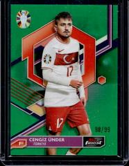 Cengiz Under [Green Refractor] #94 Soccer Cards 2023 Topps Finest Road to UEFA EURO Prices
