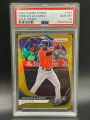 Yordan Alvarez [Gold Prizm] #181 Baseball Cards 2020 Panini Prizm Prices