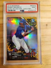 Ronny Mauricio [Gold Refractor] Baseball Cards 2019 Bowman Chrome Scouts' Top 100 Prices