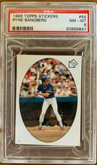 Ryne Sandberg #55 Baseball Cards 1986 Topps Stickers Prices