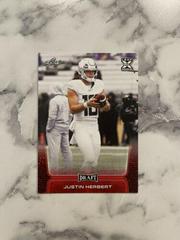 Justin Herbert [Red] Football Cards 2020 Leaf Draft Prices