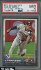 Carlos Correa [Catching No Logo] Baseball Cards 2015 Topps Update Prices