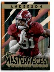 Will Anderson [Orange] Football Cards 2022 Bowman's Best University Masterpieces Prices