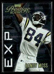 Randy Moss [Reflections Gold] Football Cards 1999 Playoff Prestige Exp Prices