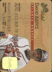 David Justice [Gold] #31 Baseball Cards 1995 Studio Prices