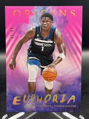 Anthony Edwards [Pink] #3 Basketball Cards 2022 Panini Origins Euphoria Prices